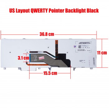 Laptop Keyboard Dell Latitude E5520 E5530 E6520 E6530 Precision M4600 M6600 M6700 02PJKW 05KK5K 07JJJNH 0DY26D 0F1CN4 0J8NYG 0T1PYT 0WG3DV 55010K600-035-G 55010NY00-035-G 550110500-515-G US VERSION BLACK KEYBOARD(Ref.40028USBACKLIT)