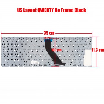 Laptop Keyboard Acer Aspire Acer V5-531 V5-531P V5-551 V5-551G V5-552 V5-552G V5-571 V5-571-6467 V5-571-6688 V5-571G V5-571P V5-571P-6627 MS2361 NK.I1717.07G 9Z.N8QBW.K0L NSK-R3KBW0L SN8121 90.4VM07.01D SG-57541-XUA US KEYBOARD (Ref.40031US)