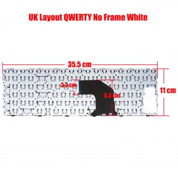 Laptop Keyboard for HP Pavilion G6-2000 G6-2100 G6-2200 G6-2300 G6-2001ER G6-2333SR 673613-001 681800-001 699498-031 AER36700310 UK No Frame White ( SKU.40035UKWHITENOFR )