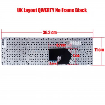 Laptop Keyboard for HP Pavilion dv7-6000 639396-DJ1, V122503AS1, 634016-DJ1, 664264-B31, V122530AS1, 90.4RN07.S1D, REV:X1. 6100 6200 6156NR 6157CL 6157NR 6163CL 6163NR 6163US 6164NR 6165US UK BLACK ( SKU.40038UK )