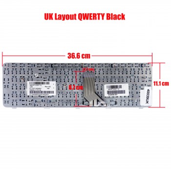 Laptop Keyboard for HP Compaq Presario CQ71 Pavilion 509727-001 AE0P7U00310 G71 G71t -100 -200 -300 -400 517627-001 532808-001 532809-031 509727-031 517627-031 CQ71-120ED CQ71-210SV UK BLACK (SKU.40039UK)
