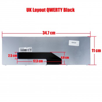 Keyboard Laptop ASUS K50 X5D K51 K60 K61 K62 K70 X66 X70 P50 F50 F52 Asus 04GNV91GKR00-2 MP-07G76GR-5283 0KN0-EL1GR0210053000943 04GNV91GKR00-2 04GNV33KUS04-3 04GNV91KBE00-1 04GNV91KRU00-1 04GNV91KRU00-2 UK VERSION BLACK KEYBOARD(Ref.40040UK)