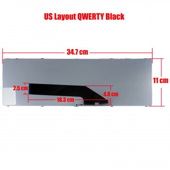 Keyboard Laptop ASUS K50 X5D K51 K60 K61 K62 K70 X66 X70 P50 F50 F52 Asus 04GNV91GKR00-2 MP-07G76GR-5283 0KN0-EL1GR0210053000943 04GNV91GKR00-2 04GNV33KUS04-3 04GNV91KBE00-1 04GNV91KRU00-1 04GNV91KRU00-2 US VERSION BLACK KEYBOARD(Ref.40040US)