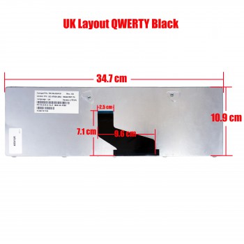 Laptop Keyboard for ASUS X53U X53 X53B K53U K53Z K53B A53U K53T K73T V118502AS1 04GNV32KUS00-6 04GNYI1KUS01-1 70-N5I1K110011 0KN0-E02US06 70-N58BK100 70-N5I1K1000 UK BLACK (SKU.40041UK)