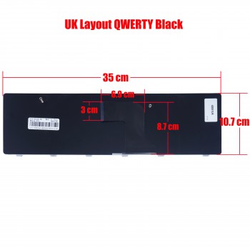 Laptop Keyboard for Dell Inspiron 15R 5010 N5010 M5010 M5010D M5010R N5010 N5010D-148 N5010D-168 N5010R 0433XP 05J9J7 0JRH7K 0R07R8 0Y3F2G 90.4EM07.S 90.4EM07.S0F UK BLACK ( SKU.40051UK )
