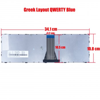 Greek Laptop Keyboard Lenovo G70-35 G70-70 G70-80 M50-70 B51-30 B51-35 B51-80 E50-70 E50-80 E51-80 Flex 2-15 Flex 2-15D G50-30 G50-45 G50-70 G50-70m G50-80 GR (Code 40056GRBLUE)