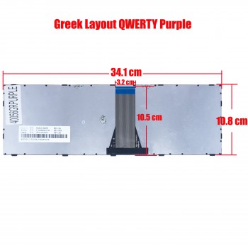 Keyboard Greek-Greek Laptop Lenovo G70-35 G70-70 G70-80 M50-70 B51-30 B51-35 B51-80 Keyboard Laptop E50-70 E50-80 E51-80 Flex 2-15 Flex 2-15D G50-30 G50-45 G50-70 G50-70m G50-80 GR Keyboard(Ref.40056GRPURPLE)