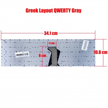 Greek Laptop Keyboard for Lenovo Ideapad G560 G560E G570 G575 Z560 Z560A Z565 Z565A MP-10A33US-686 T4T-US G570-US MP-12P83US-686 11S25210891 MP-10A36BG GR Gray ( Ref.40058GRGRAY )
