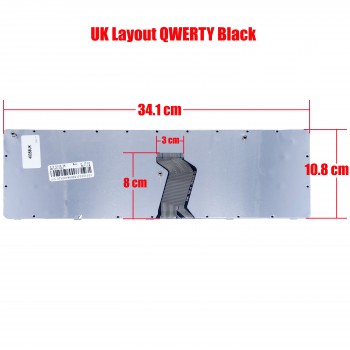 Lenovo Laptop Keyboard 25011058 25011098 25206780 25206780 25206783 25206790 25206791 25206805 9Z.N5SSC.006 9Z.N5SSC.00F 9Z.N5SSC.00S 9Z.N5SSC.00S 9Z.N5SSC.00T 9Z.N5SSC.00U B50SC PK130E43A09 PK130E43A11 PK130E43A12 PK130E43A13 (Ref.40058UK)