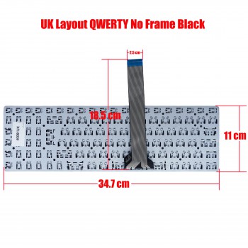 Laptop Keyboard Asus K55 K55A K55DE K55N K55VD K55VJ K55VM K55VS K55A-BBL4 K55XI K55N-DS81 A55 A55 A55DE A55DR A55N A55V A55V A55VD A55VJ A55VM A55VS A55XI K55 K55A UK KEYBOARD (Code 40061UK)