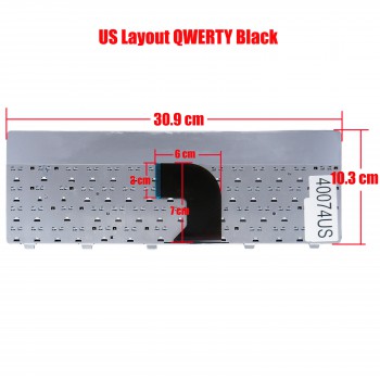 Laptop Keyboard Dell Vostro 3300 3400 3500 3700 V3300 V3400 5MFJ6 05MFJ6 Y5VW1 NSK-DJF01 0RNPJ3 RNPJ3 000X6J 014XD2 042W7R 05HFXK 05R8DH 07WGHD 0J5THD 0WUHG 2B-50406W600 2B-50408W600 90.4ET07.S1D US VERSION BLACK KEYBOARD(Ref.40074US)