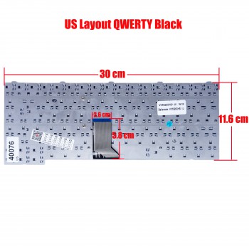Laptop Keyboard Samsung R60 R70 R58 R508 R503 R509 R510 R560 P560 X22 SA11 E152 V072260AS1 US V072260BS1 CNBA5902044L BA59-02044L CNBA59044LBIL V072260HS1 CNBA5902296MBIL V072260AK1 V072260DK1 V072260HS1 US VERSION BLACK KEYBOARD(Ref.40076US)