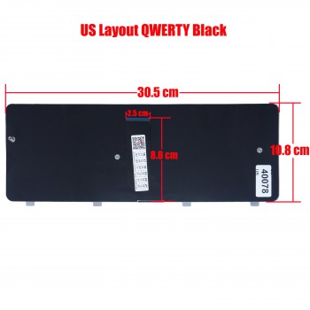 Keyboard Laptop HP Compaq Presario CQ40 CQ45-100 CQ40-100 CQ45-200 CQ45CQ40 CQ40-100 CQ40-101XX CQ40-151XX CQ40-152XX CQ40-200 CQ40-300 CQ40-302AX CQ40-303AX CQ40-313ax CQ40-324 CQ40-324LA CQ40-400 Keyboard English US (Ref.40078US)