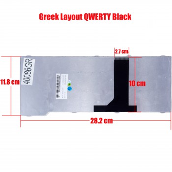 Greek Laptop Keyboard for Fujitsu Amilo PA3515 PA3553 PA3575 Pi3525 Pi3540 Pi3650 Li3710 SA3650 Si3655 Esprimo V6505 V6515 V6535 V6545 X9510 D9510 GR Black ( Code 40086GR )