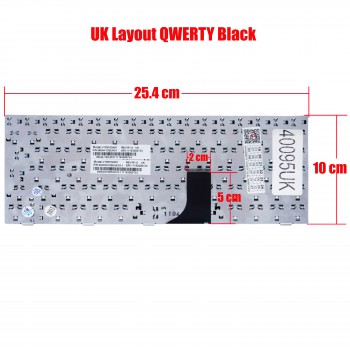 Keyboard Laptop ASUS EEE PC 1001 1001 1001HA 1001PED 1001PX 1002HA 1005 1005HA 1005PED 1005PX 1008 1008HA R101 R101D 1000H 1000HA 1000HD 1000HE 1000HG 1002HA 904 904HA 904HD 905 UK VERSION BLACK KEYBOARD(Ref.40095UK)