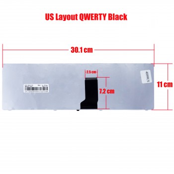 Laptop Keyboard Asus Asus A42 A42D A42F A42J A42JC A43 K42 K42D K42J K43 N43J N43S N82 N82J UL30 UL30V UL80 X42 X42J X43 X43B X43J X43S X84 X84H X84L 04GNV62KUS00-2 AEKJ1U00120 MP-09Q53US-920 04GNV62K 0KN0-ED2 US (Ref.40099US)