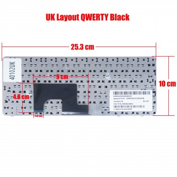 Keyboard Laptop HP Mini 1103 110-3500 110-3600 110-3600 110-3700 210-2000 210-2100 210-2200 55010F600-289-G 55010FK00-289-G 55010LJ00-563-G 598851-AD1 605740-001 622344-001 622344-051 622344-141 AENM1U00110 AENM6U001 MP-10C66TQ6886 UK KEYBOARD(Code 40102U