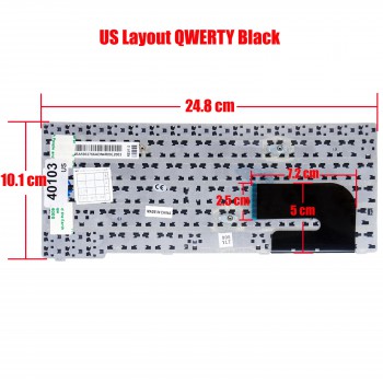 Laptop Keyboard for SAMSUNG N145 N148 N150 NB20 NB30 N128 NP-N128 N148 NP-N148 NP-N150 NP-NB30 US N148 N148-DP03 N148-DP04 N148-DP05 N150 NB20 NB30 N128 N145 NP-N145 N145-JP02 N145-JP03 NP-N143 US (Ref.40103US)