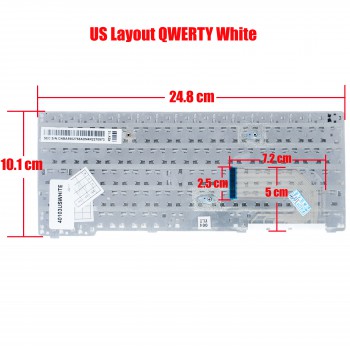 Laptop Keyboard for SAMSUNG N145 N148 N150 NB20 NB30 N128 NP-N128 N148 NP-N148 NP-N150 NP-NB30 US N148 N148-DP03 N148-DP04 N148-DP05 N150 NB20 NB30 N128 N145 NP-N145 N145-JP02 N145-JP03 NP-N143 US WHITE (Ref.40103USWHITE)