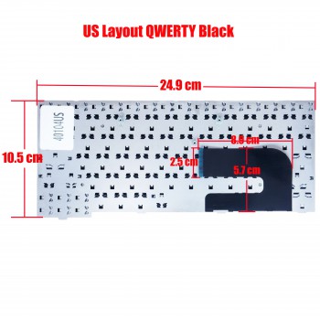 Laptop Keyboard SAMSUNG NP-NC10 ND10 NC10 NC10 N110 N130 NP-N130 N108 N110 N128 N140 NC10 NC310 ND10 NP10 V100560BS1 HV100560BS W02S59AS1CNBA5902419GBIL CNBA5902419HBIL995L US VERSION KEYBOARD(Ref.40104US)