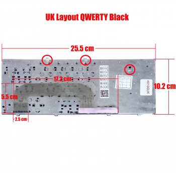 Keyboard LaptopHP Compaq Mini 110-1000 110-1045DX 110-1046NR 110-1047NR 110-1050CA 110-1050NR HP110-1120LA HP 533549-001 533549-121 533549-161 533549-201 533551-031 533551-041 KEYBOARD(Ref.40106UK)