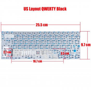 Laptop Keyboard MSI Wind U90 U90X U100 U110 U120 U115 U123 U123 U123H U123T N011 U101C U101 U101B U115 U100X MEDION E1217 Advent 4211 4211 4211b 4211C 4212 SI D0K-6108A MP-08A73U4-359 MP-08A76A0-359 MP-08A76B0-3594 (Ref.40107US)