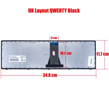 Keyboard for Laptop Lenovo IdeaPad Flex15 G500S G505S S500 S510 S510P Z510 25211050 25211028 25211020 59387570 59401418 59406579 59406940 25211020 25211050 25211080 25211081 25211092 25212971 25212972 25212973 25212974 25212975 OEM (Ref.40109UK)