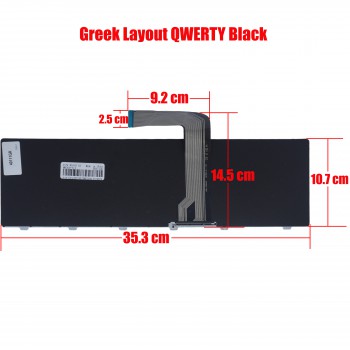 Greek Laptop Keyboard for Dell Inspiron 15R N5110 9Z.N5YSW.00U 9Z.N5YSW.01B 9Z.N5YSW.01N AEGM7600030 AEGM7U00020 AEVM8E00210 DY0SW MP-10K73US-442 NSK-DY0SW NSK-DZ0BQ 01 NSK-DZ0SQ VM8 W3D4R 4DFCJ 04DFCJ NSK-DY0SW 01 9Z.N5YSW.001 GR Black ( SKU.40111GR