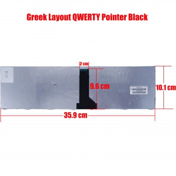 Greek Laptop Keyboard for Toshiba Tecra R850 R950 R960 G83C000BE2US G83C00D72US MP-10K93US6356 MP-10K96PO6356 MP-10K96SU6356 P000570380 MP-10K96GB6356 G83C000D82GK MP-12Q66GR63561W ( Code 40112GR )