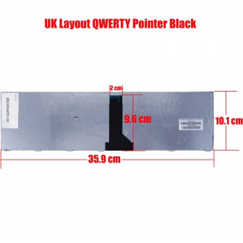 Laptop Keyboard for Toshiba Tecra R850 R950 R960 G83C000BE2US G83C00D72US MP-10K93US6356 MP-10K96PO6356 MP-10K96SU6356 P000570380 MP-10K96GB6356 UK Pointer Black ( SKU.40112UKPOINTER )