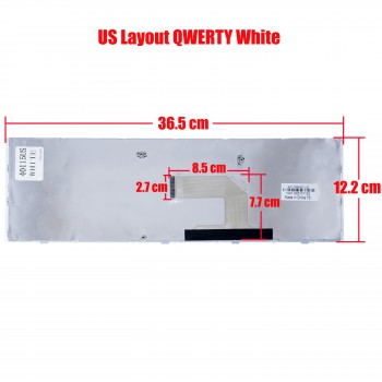 Laptop Keyboard Sony VAIO VPC-EL148981611 1-489-816-11 1-489-687-1190.4MQ07.S01 V116630A 148968711 9Z.N5CSW.A0L VPCEL3S1R VPCEL111T EL111T VPCEL13FX/VPC El13fx VPCEL13FX/B VPCEL13FX/W VPCEL15FX (Ref.40115USWHITE)