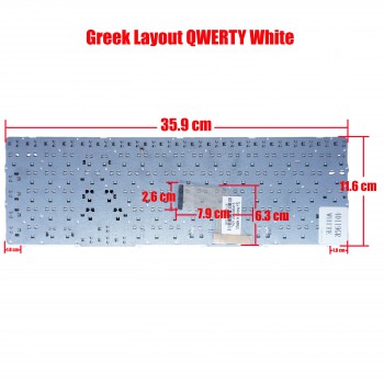 Laptop Keyboard Sony Vaio keyboard SVE15 SVE151D11M SVE151E11M SVE1511B1EW SVE151G13M 149031961 V133846AS1UK SVE151J13M OEM (Ref.40119GRWHITE)
