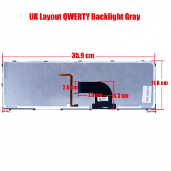 Keyboard Laptop Keyboard SONY VAIO SVE15 E15 SVE15 SVE-15 E17 SVE 17 SVE17 149025811US V133846BS1 149093811GR 149163811 9Z.N6CSW.KO1 9Z.N6CSW.KO100 149093811 149162111 9Z.N6CSW.G0U 149032881 AEHK5+0013G2A UK VERSION UKBACKLITGREY (Ref.40119UKBACKLITGREY)