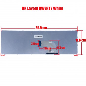 Laptop Keyboard SONY VAIO SVE15 E15 SVE15 SVE-15 E17 SVE 17 SVE17 149025811US V133846BS1 149093811GR 149163811 9Z.N6CSW.KO1 9Z.N6CSW.KO100 149093811 149162111 9Z.N6CSW.G0U 149032881 AEHK5+0013G2A V133846BS1 UK VERSION WHITE(Ref.40119UKWHITE)
