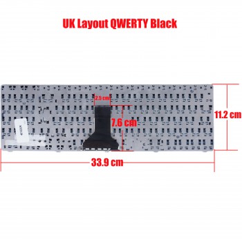 Laptop Keyboard for Packard Bell Easynote ML61 ML65 TN65 MP-07F36GB-9201 AEPB6E00010 7444410001 KBPBML61-C UK Black ( SKU. 40122UK )