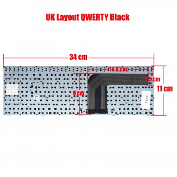 Laptop Keyboard for ADVENT MODENA M100 M101 M200 M201 M202 MP-09R66GB-F51 UK BLACK ( SKU.40123UK )