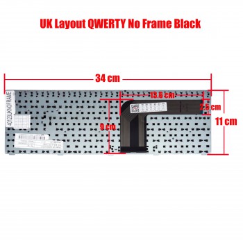 Laptop Keyboard for Advent Modena M100 M101 M200 M201 M202 MP-09R66GB-F51 82R-A15311-4061 MP-09R66SU-F515 82R-15D311-4061 UK No Frame Black ( SKU.40123UKNOFRAME )