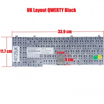 Laptop Keyboard for DELL Alienware M9700 M9700 M975 M9700I-R1 MP-03756GB-839 B1125040G00002 V6B5KK115B02F MP03756GB839 0645000079M B1125040G00001 MP-03753-839 MP-03753U4-1211L FH6MR M9700I-R1 M9750 UK Black ( SKU.40125UK )