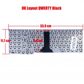 Laptop Keyboard ASUS F7 F7E F7F F7Kr F7L F7Se F7Sr F7Z M51Se M51S M51A M51Sr M51Ta M51Tr M51Kr Series Replacement Part Number 04GND91KUK10-1 9J.N0B82.00U 0814000930 UK VERSION BLACK KEYBOARD(Ref.40128UK)