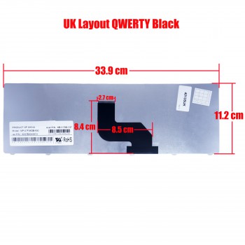 Laptop Keyboard Gateway NV52 NV53 NV54 NV56 NV58 NV59 NV73 NV74 NV78 NV79 MP-07F36E06442 NV52 NV58 NV-40 NV-42 NV-44 NV-48 NV-52 NV-53 NV-54 NV-56 NV-58 NV-73 NV-78 NV7316U nv7915u NV7802U NV79 UK VERSION GREY KEYBOARD(Ref.40135UK)