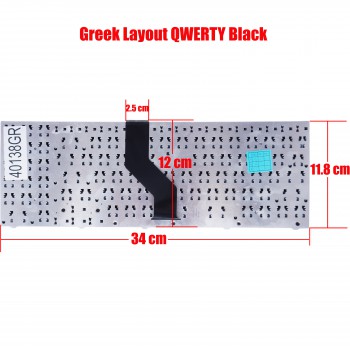 Laptop Keyboard for Medion Akoya P661x P7614 E7212 E6212 E7211 E7214 6618 P6622 P6624 P7612 P7614 P7615 MP-09A93U4-4421 GR Black ( SKU.40138GR )