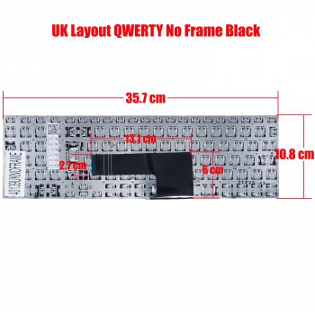 Laptop Keyboard Sony VAIO 15 15E SVF15 SVF152 SVF153 SVF15A SVF152C SVF15E (Not Fit SVF15N) Series SVF152C29M SVF15NE2E SVF152A29M SVF15A1M2ES 149239521US MP-12Q23US-920 UK Laptop Keyboard (Ref.40139UKNOFRAME)