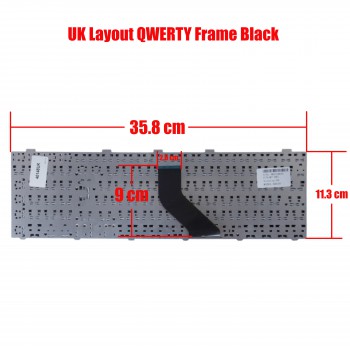 Laptop Keyboard Fujitsu Lifebook A530 AH530 AH531 NH751 AEFH2-00010 AEFH2000010 AEFH2E00020 REV:3A AEFH2K00010 CP478133-02 CP487041 CP487043-02 CP487051-02 laptop keyboard- UK Black(Ref.40148UK)