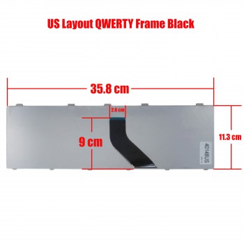 Laptop Keyboard for Fujitsu Lifebook A530 A531 AH512 AH530 AH531 NH571 CP515905-01 CP490711-02 AEFH2000010 US Black ( SKU.40148US )