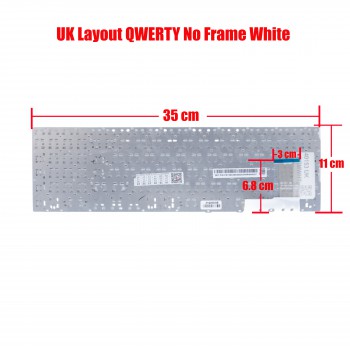 Laptop Keyboard Samsung MP-12K5 370R5E NP370R5E 510R5E NP510R5E 450R5E 450R5V 370R5E NP370R5E 510R5E NP510R5E BA59-03621A CNBA5903621AD2VH36E0016 SG-58700-XUA 370R5E 370R5E 370R5E-A01 370R5E-S01 (Ref.40153UKNOFRAMEWHITE)