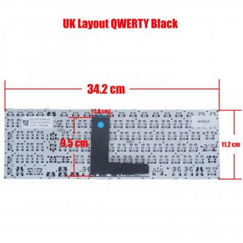 Laptop Keyboard Toshiba satellite C50-B C55-B K000890020 F149 9Z.NBDSC.00U NSK-V80SC 0U PK1315F1A04 C55D-B C50A-B C55D-B5208 C55-B5302 C55D-B5310 C55-B5299 C50-B-12Z 9Z.NBPSC.OOG PK1315F1A15 Laptop Keyboard(Ref.40164UK)
