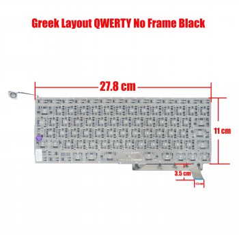Greek Laptop Keyboard for Apple MacBook Pro 15" A1286 Keyboard MB470 MB471 MB985 MB986 MC026 MC118 MC371 MC373 MC721 MC723 MD103 MD104 MD314 MD318   GR BLACK (SKU.40169GR