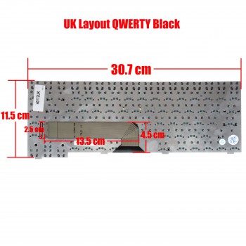 Laptop Keyboard Fujitsu-Siemens Amilo A1667 A3667 D6820 D6830 D7830 D7850 L6825 M1437 M1439 M3438 M4438 Pi1536 Pi1556 Series MP-02686003347D 71-UD4072-10 71-UD4074-10 71GUJ0454-00UK VERSION BLACK KEYBOARD (Ref.40172UK)