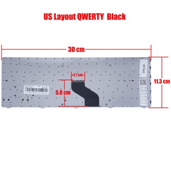 Laptop Keyboard Acer Aspire 3750G 3810T 3935 4741 4750G 3410 3410G 3410T 3810 3810 3810T 3815 3820 3820G 3820T 3820TG 3820TZ 3820TZG 4235 4240 4251 4251g PK13ZHO01R0 PK13ZHU01R0 V104630DS3 9J.N1P82.A1D MP-09G23GR-920 AEZQ1+00110 ZQ1 US (Ref. 40174US)