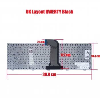 Laptop Keyboard Dell Inspiron 14 3421 3437 14R 5421 5437 15Z 5523 M431R Latitude 3440 Vostro 2421 0NG6N9 6H10H 9Z.N8VSW.00L Dell MP-10K63US-442 MP10K63US442 US VERSION BACKLIT BLACK KEYBOARD (CODE 40180UK)
